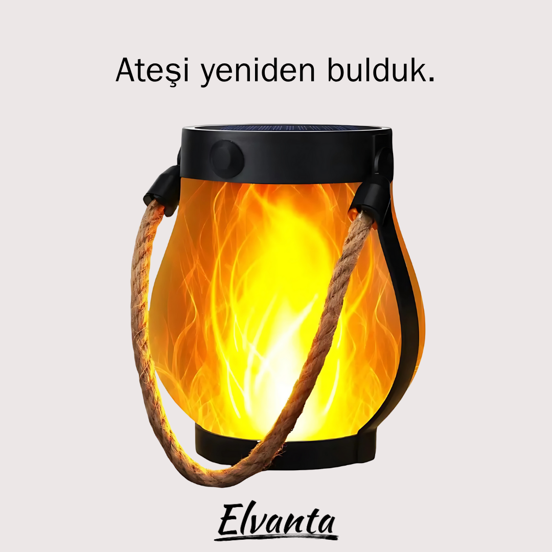 Amberia – Güneş Enerjili Alev Efektli Fener