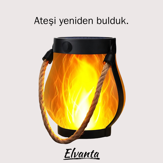 Amberia – Güneş Enerjili Alev Efektli Fener
